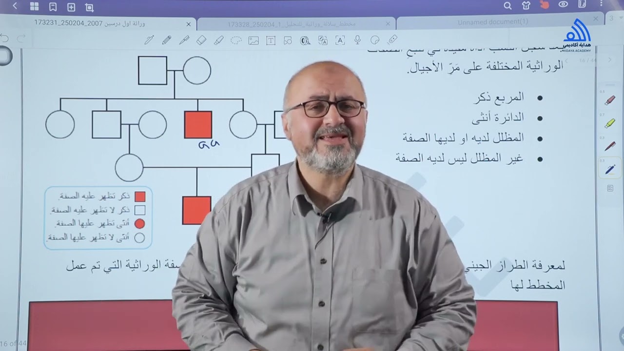 سجل النسب الوراثي #توجيهي #احياء ج١ بطريقة لم تروا مثلها