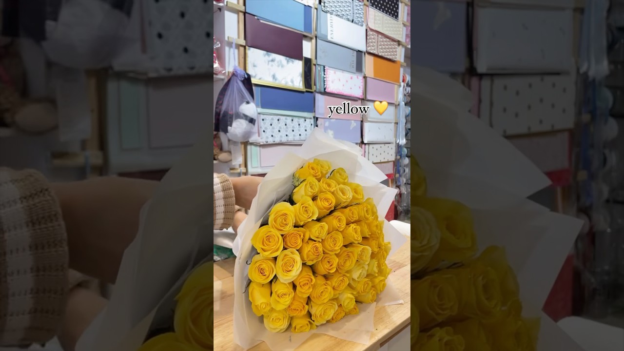Yellow Rose💛 #flowers #bouquet #short