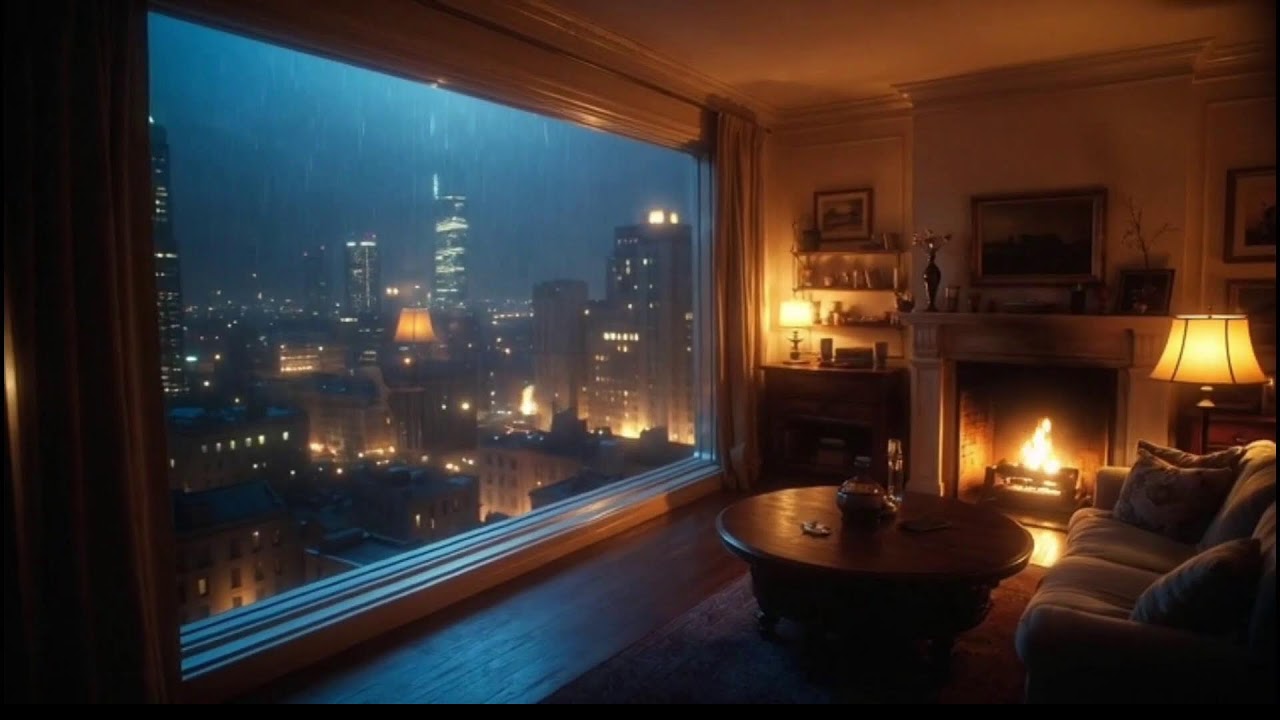 無廣告 持續不間斷 Lofi music 玻璃窗外的雨聲 🌧️ 暖光咖啡館的 Lo-fi 節奏 Rain Against the Glass Warm Café Vibes Lo-fi Beats