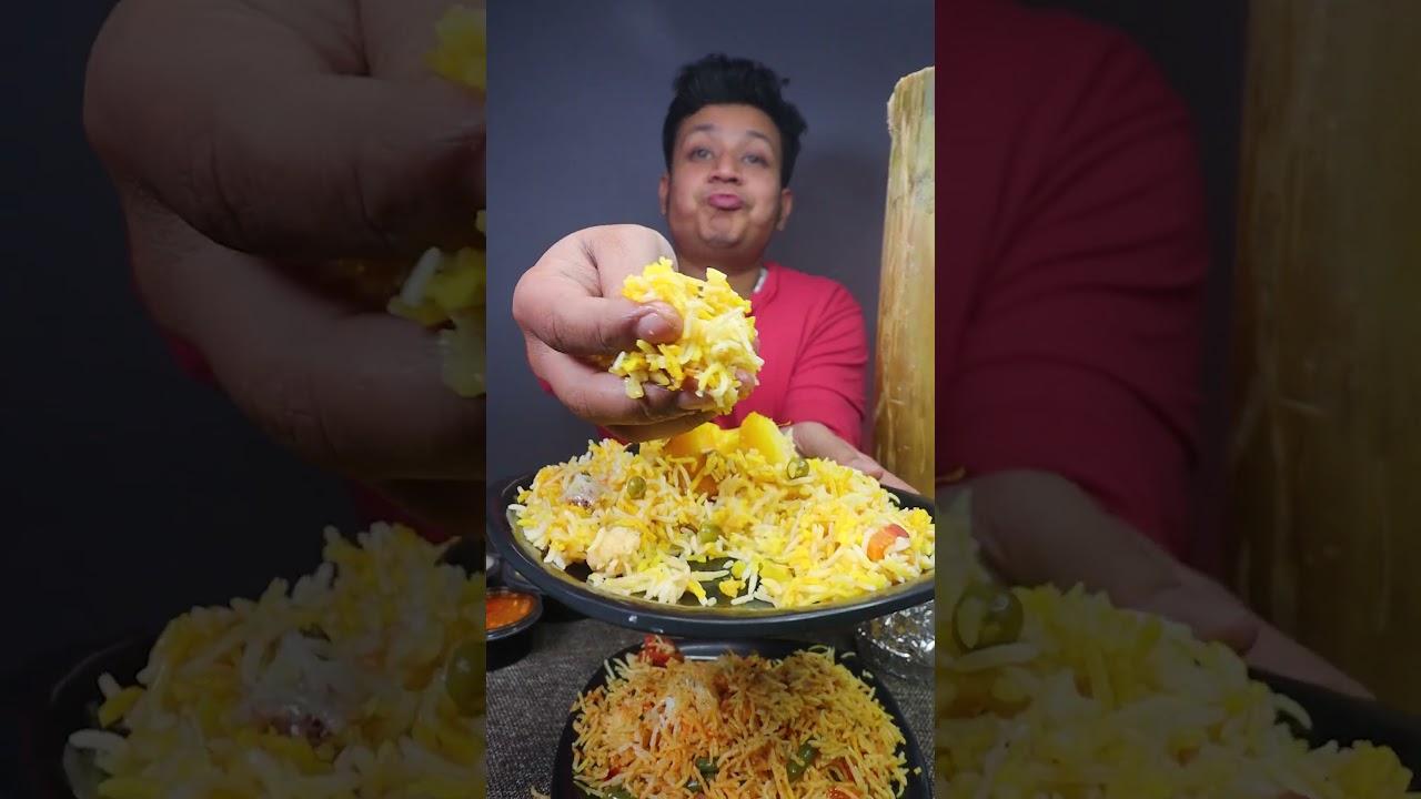 Comparing Bamboo Veg Biryani Vs Normal Veg Biryani🔥🔥🔥🔥🔥