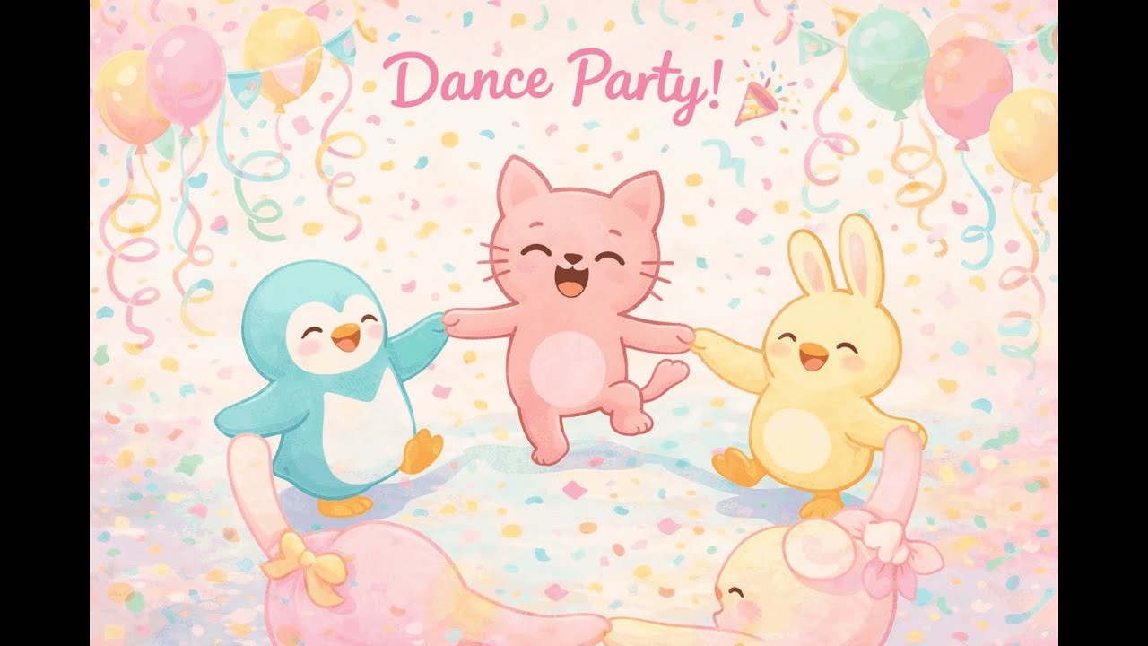 Upbeat Playtime Songs for Babies | 1 Hour Happy Music for Kids | PixelTunesKitty