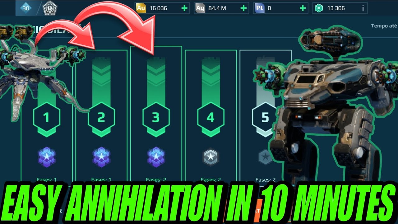MODO ANIQUILAÇÃO F2P, ESTRATÉGIA INFALIVEL!!!  WAR ROBOTS