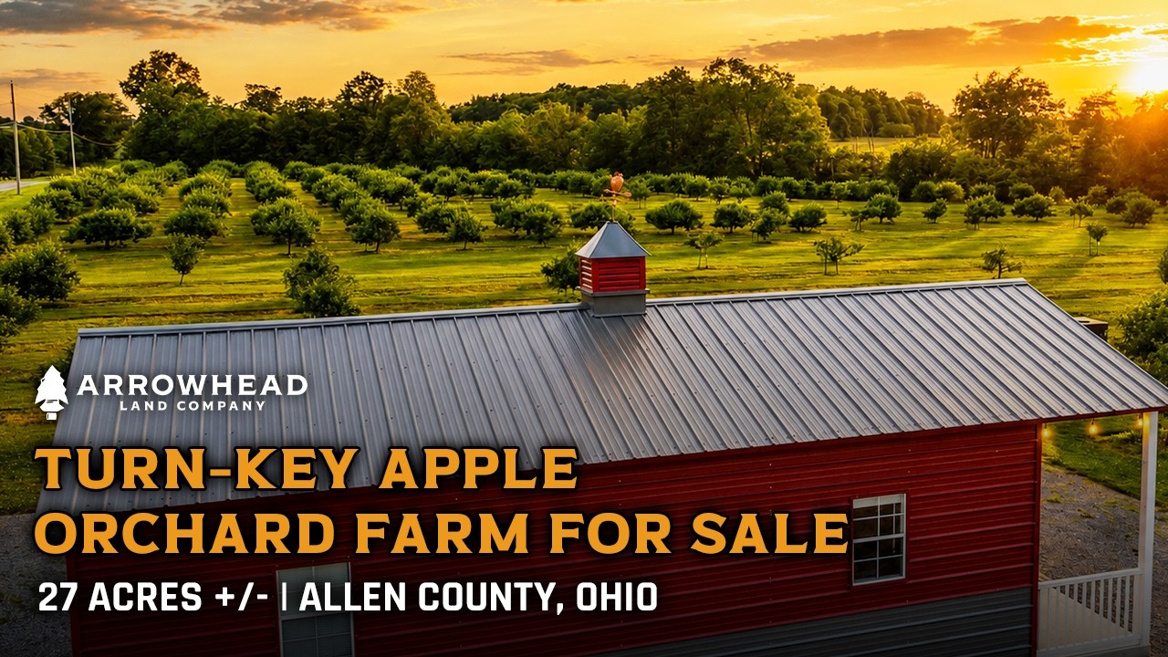 LAND FOR SALE: 27&plusmn; Acres with Apple Orchard & Income-Producing Farmland in Ohio