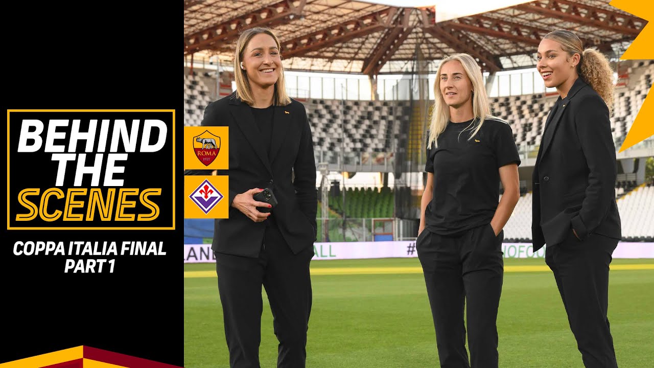 BEHIND THE SCENES 👀 | COPPA ITALIA FINAL - PT. 1 🏆 | AS Roma Women Tunnel Cam 2023-24
