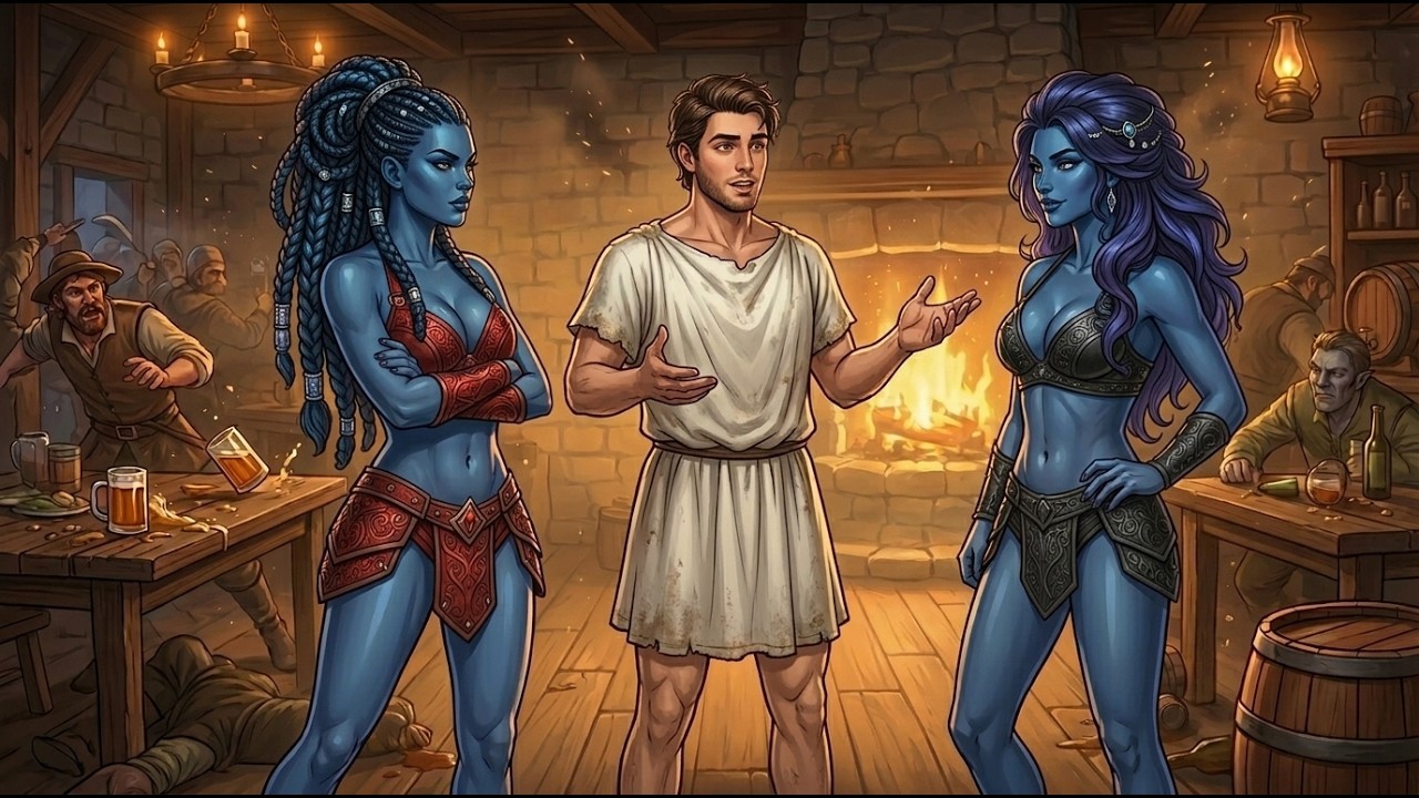 2 Orc girls Fighting in Bar In Front Of Man Until He Removed Cloak And Revealed A King's Crown HFY
