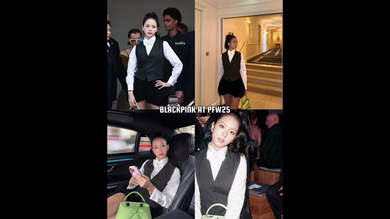 Blackpink at Paris Fashion Week 2025 #blackpink #jisoo #jennie #ros&eacute; #lisa #pfw2025