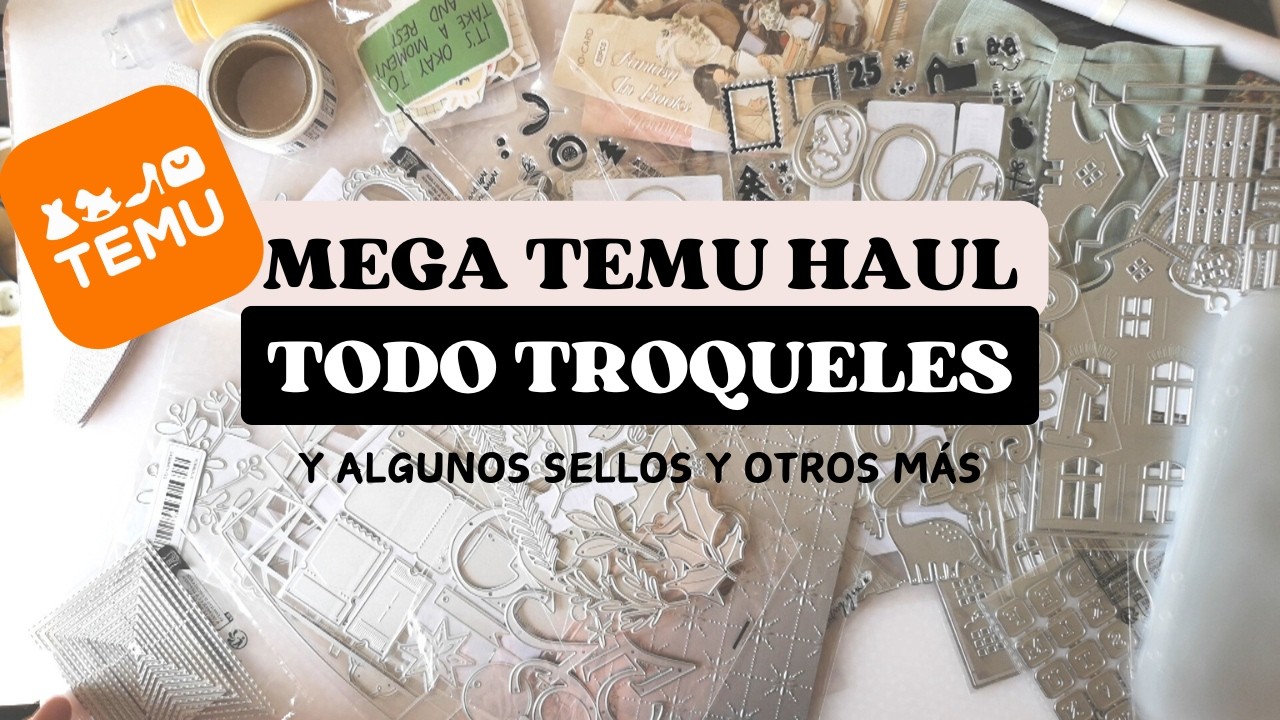 Temu Mega Haul - dies, stamps and other cute things!