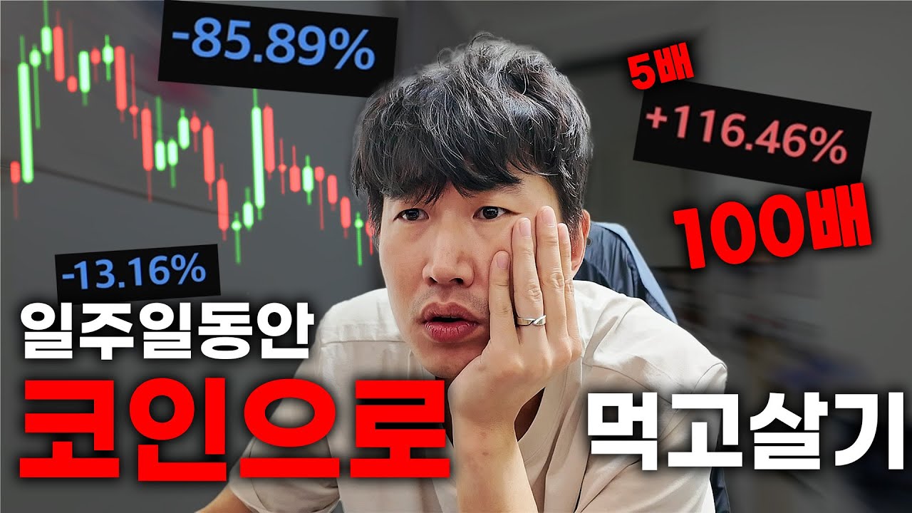 도파민도 레버리지로! 코인으로 일주일 동안 살아본다면?!