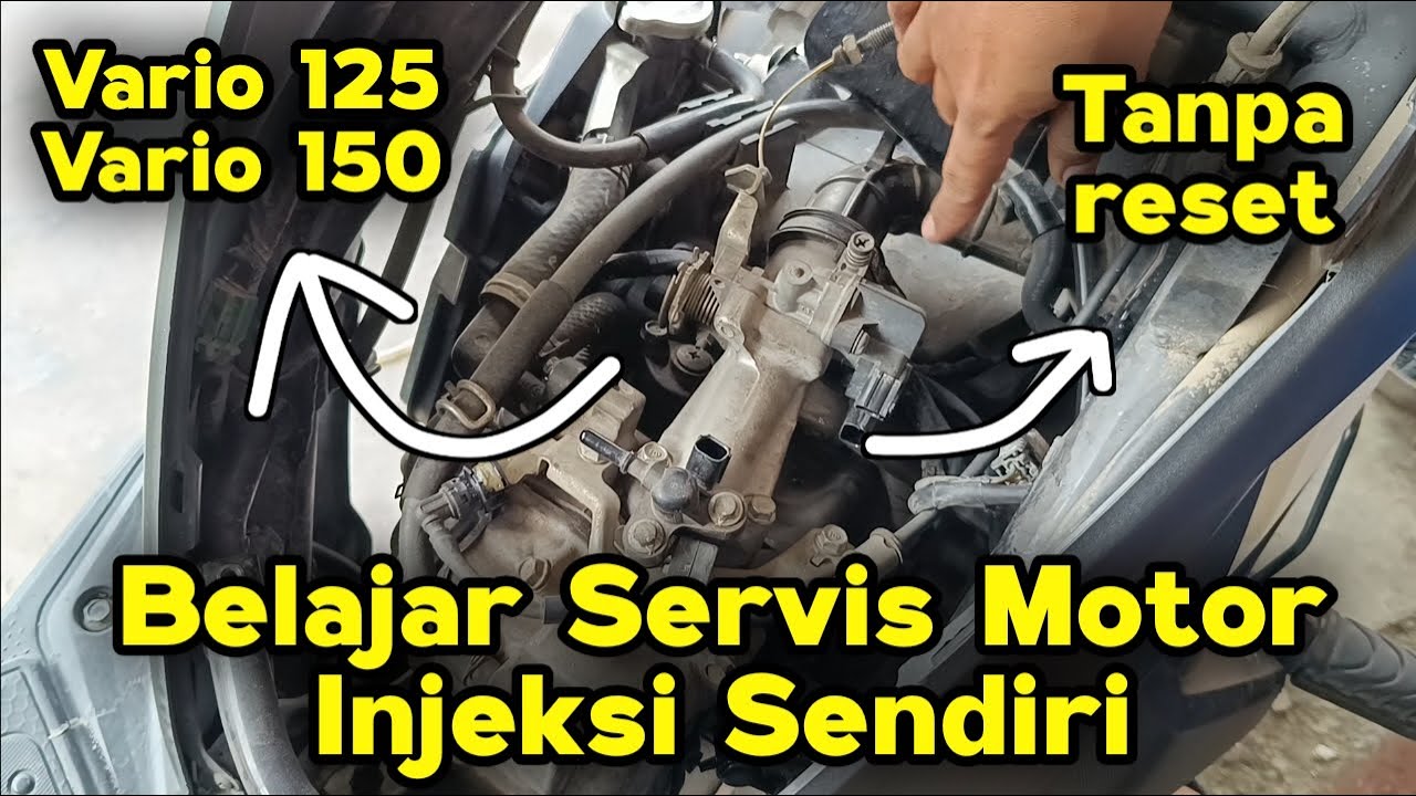 Tutorial Cara Servis motor Vario 125 150 Sendiri dirumah tanpa RESET
