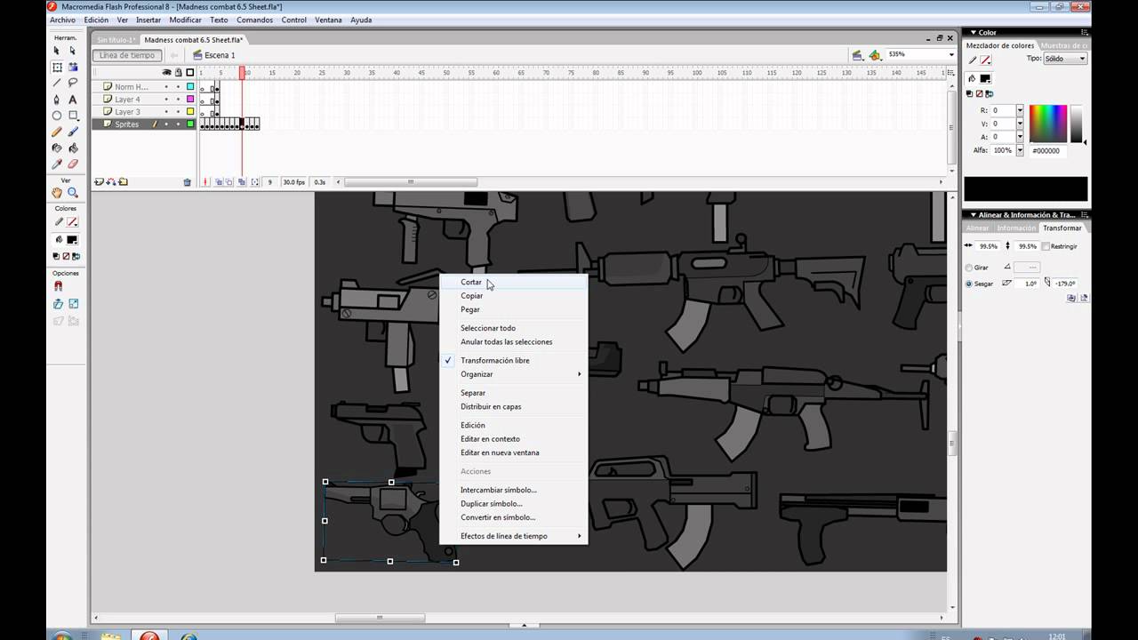 madness combat tutorial: animacion basica