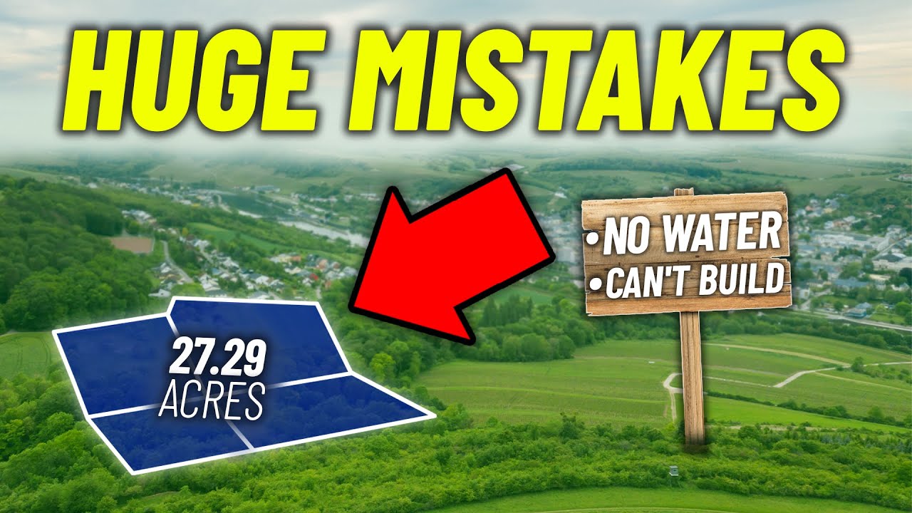 10 HUGE Mistakes When Buying Land...