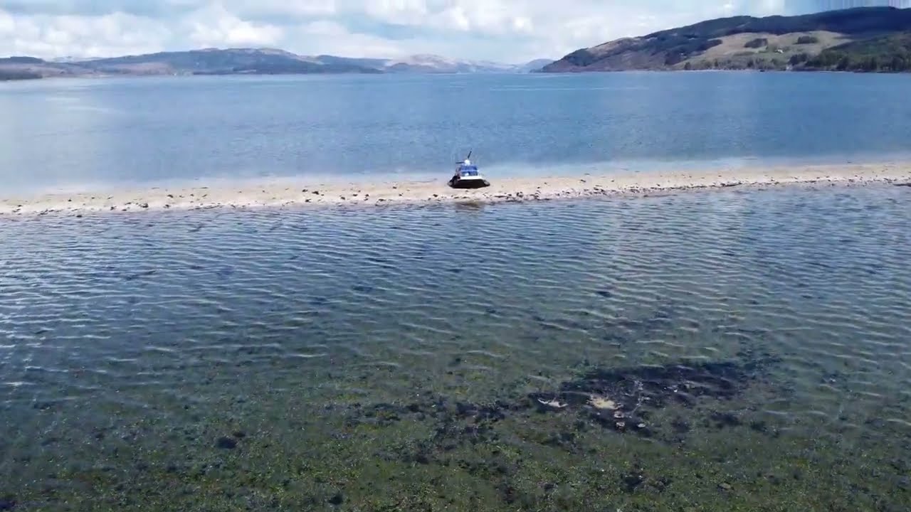 Hovercraft Cruising on Loch Fyne April 2024