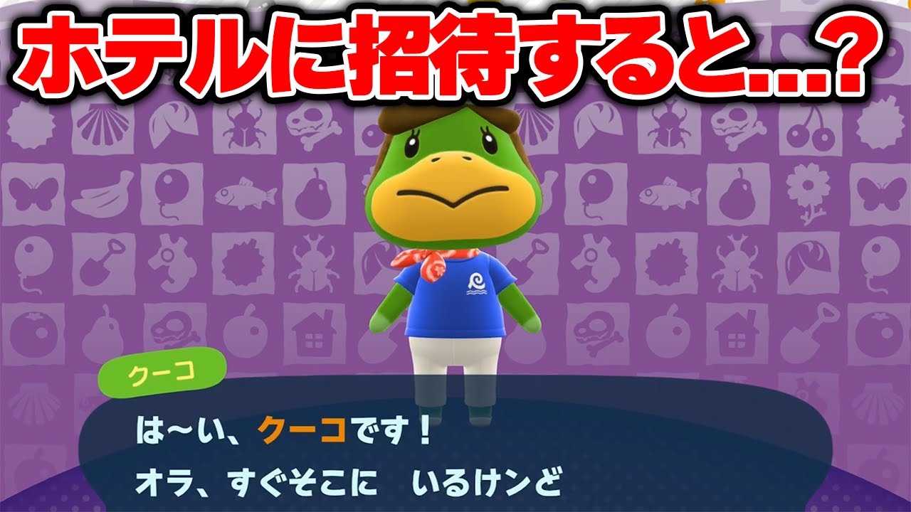ホテルのVIPルームに受付のクーコさんを招待すると・・・？【あつまれどうぶつの森】