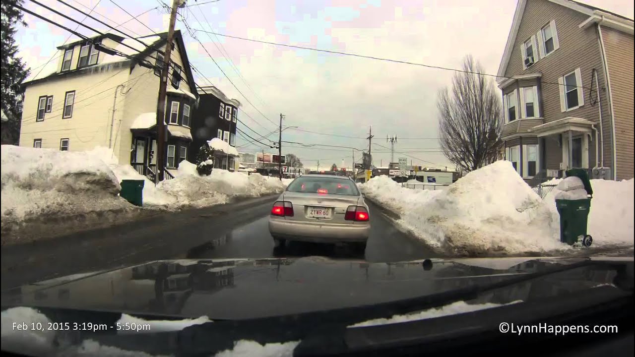 Driving around Lynn February 10th, 2015 - a time lapse