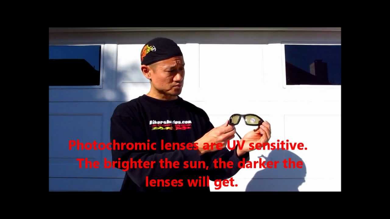 Evolution Yellow to Dark Brown/Smoke Photochromic Transition Motorcycle Sunglasses