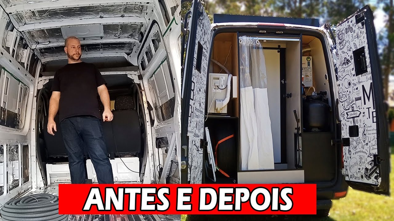 CONSTRUINDO UM MOTORHOME EM 20 MINUTOS - ANTES E DEPOIS | TIMELAPSE