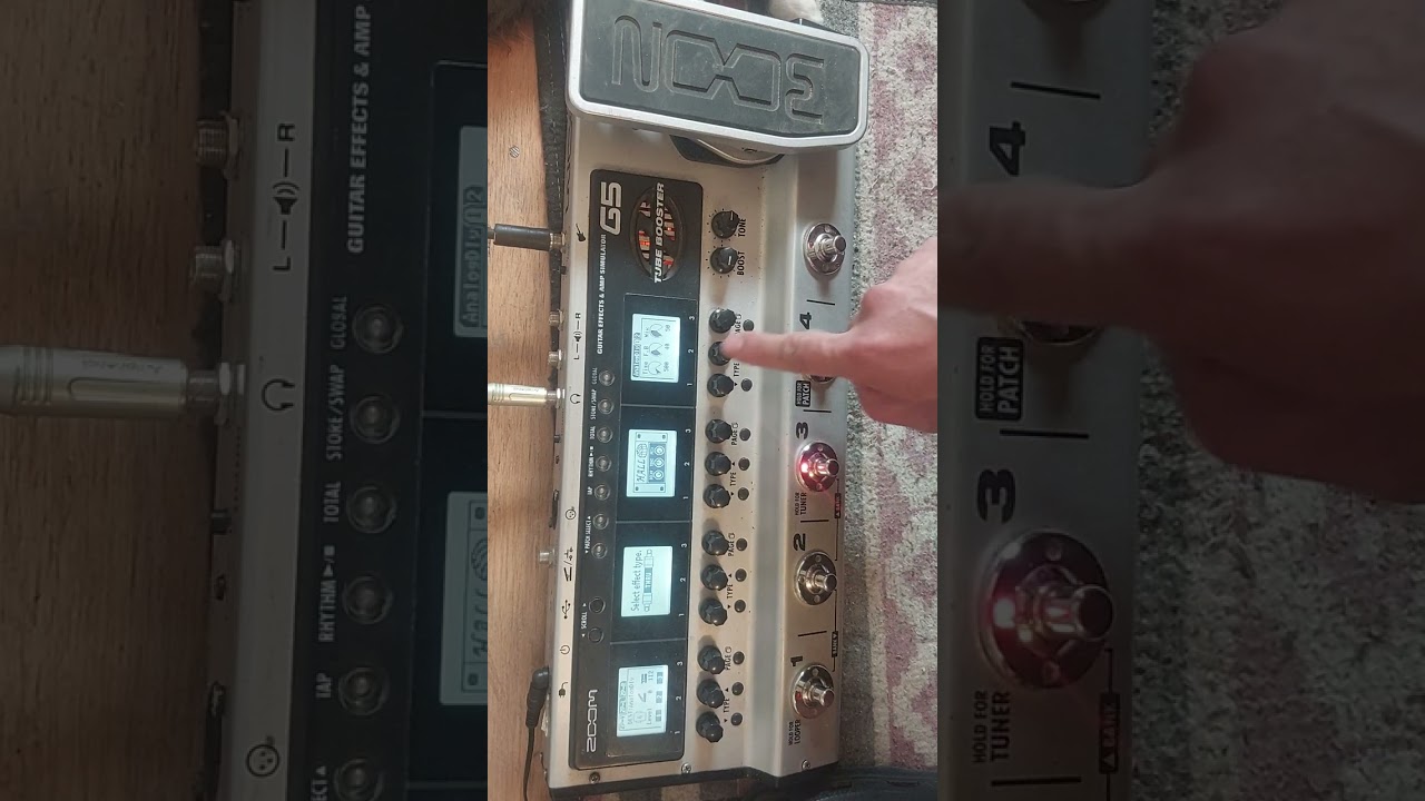 Como asignar un efecto al pedal de expresion de la zoom g5