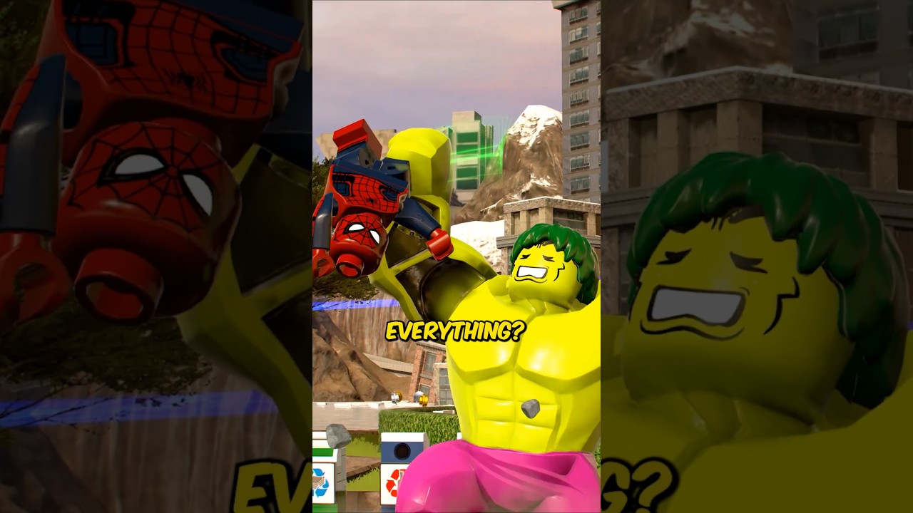 Что будет, если Человек-паук встретится с Халком в LEGO Marvel Superheroes?