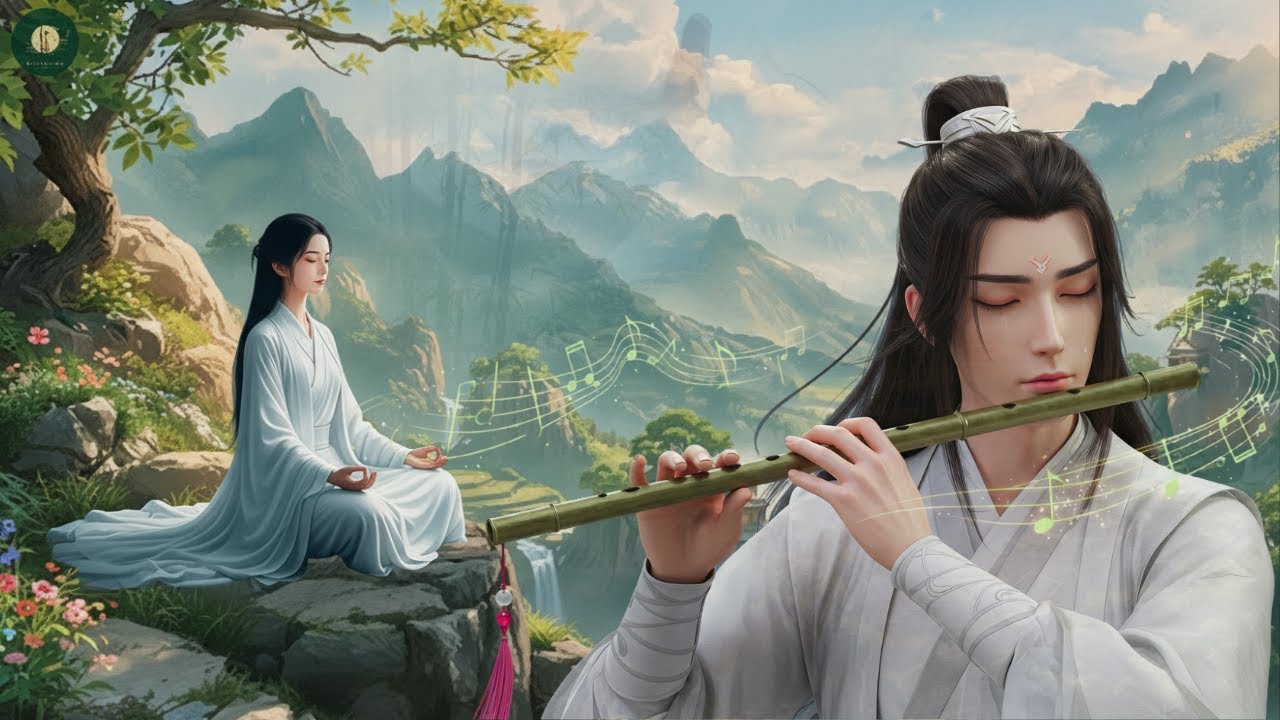 Top Chinese Zen: Music Bamoo flute, Erhu & Guzheng | Music for Peaceful mind @MoonlitMelodies-68s