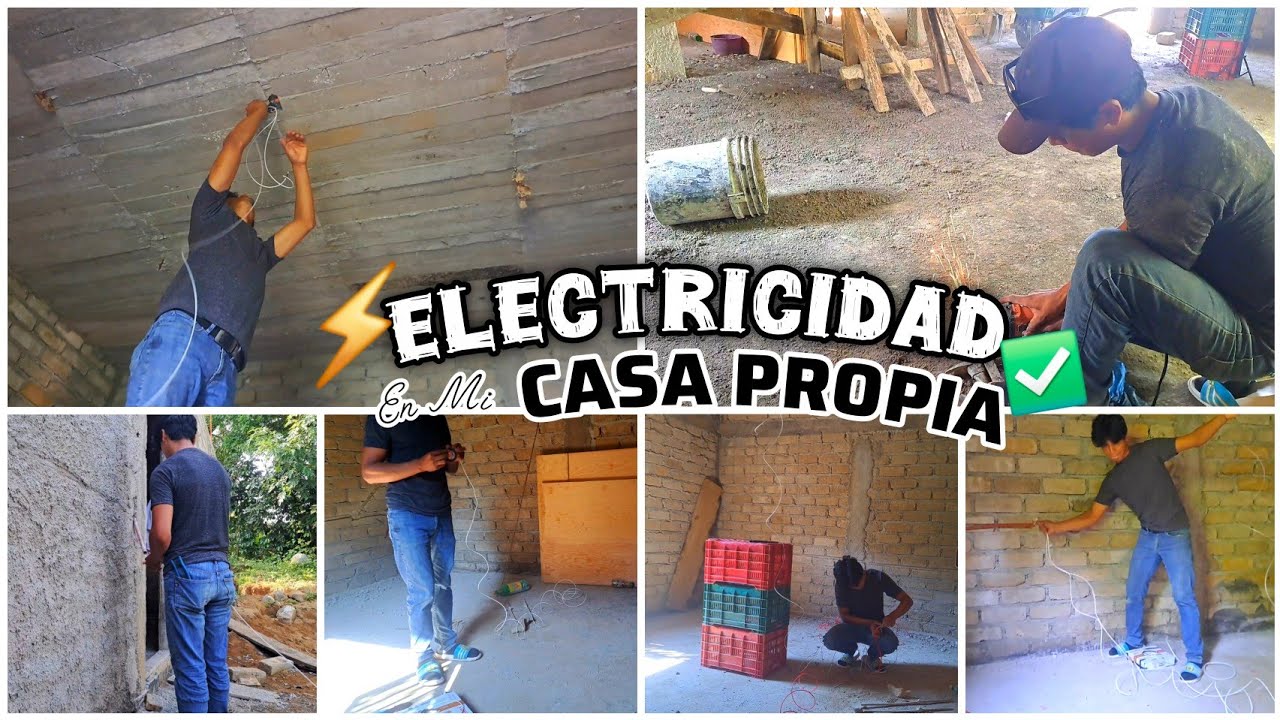 PONIENDO CABLEADO 💡 de ELECTRICIDAD 😱 de Mi Casa en Construccion 🏡🚧