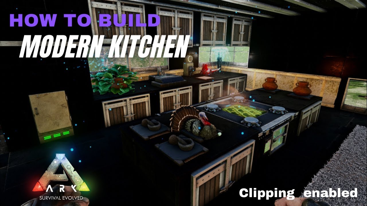 How To Build Modern Kitchen | Ark Survival Evolved