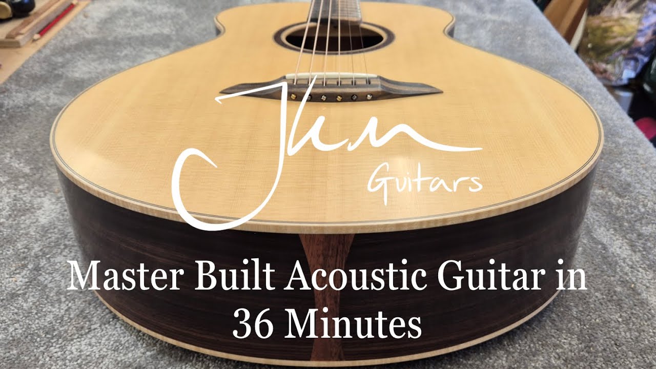 Acoustic Guitar Full Build ASMR - #37 JKM Guitars