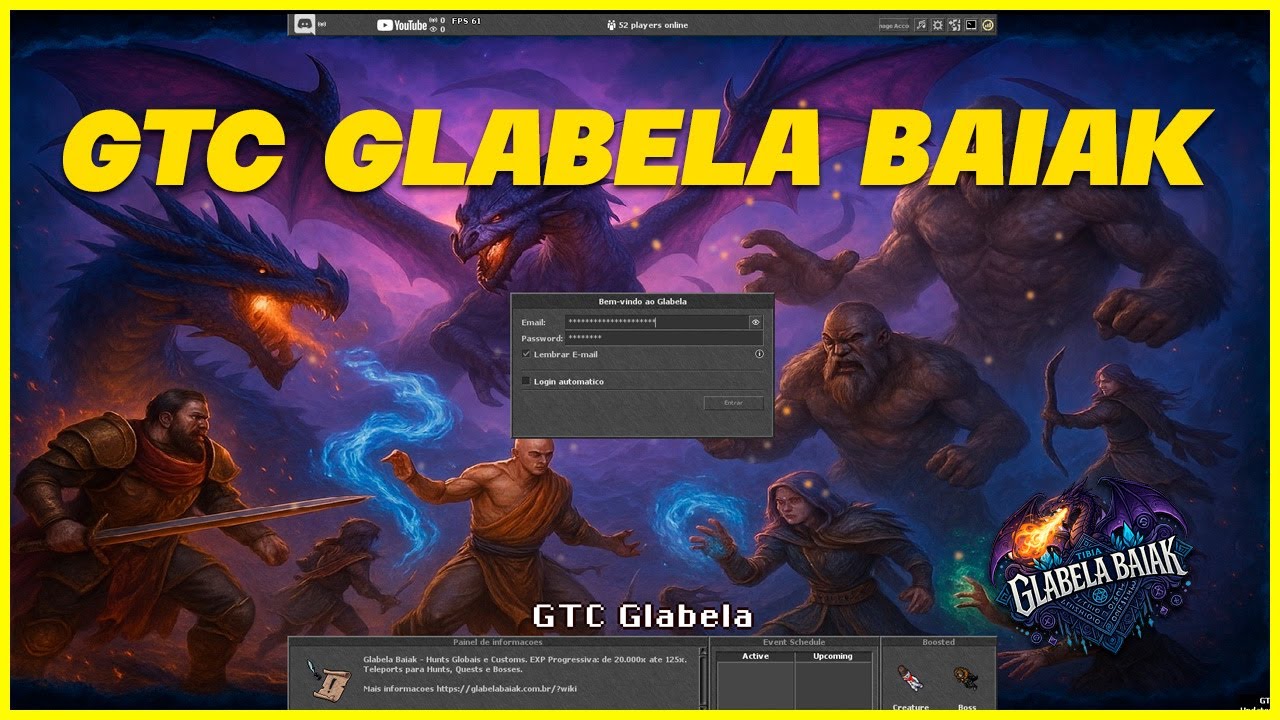 GTC - Glabela Baiak - Tutorial básico - Conheça o Glabela Baiak! - #otserver
