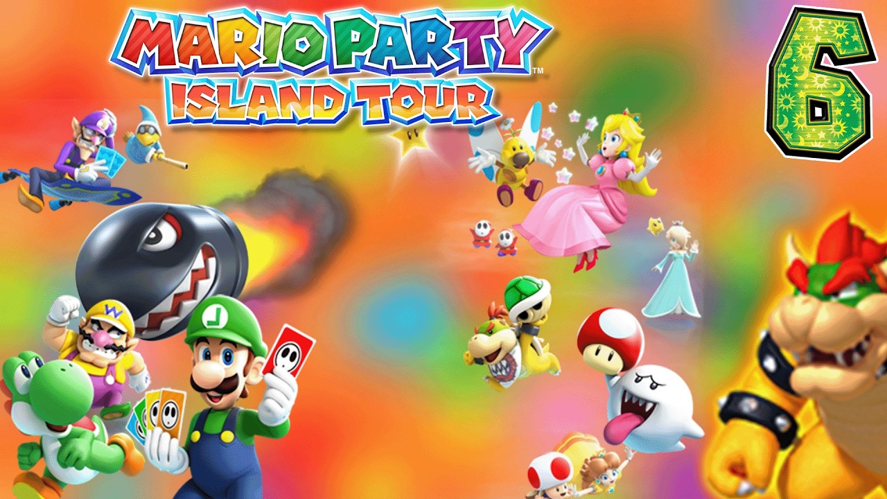 Mario Party: Island Tour (Nintendo 3DS) - Episode 6 - Bowser's Bizarre Volcano (Party Mode)