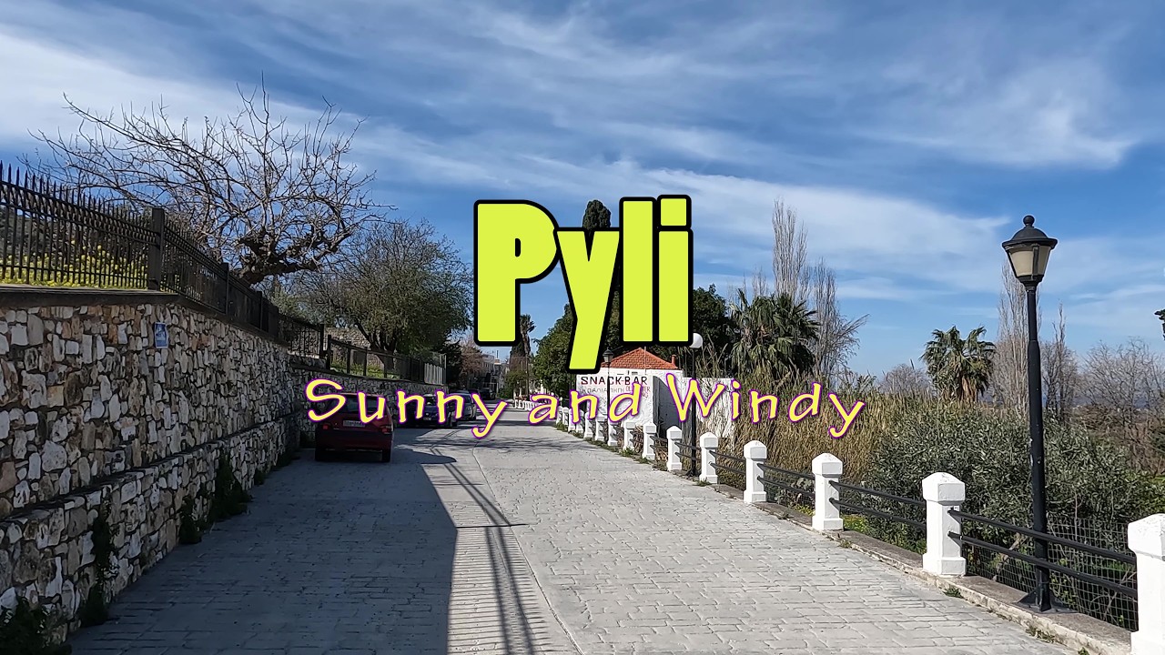 Walking Through Pyli, Kos | A Bright & Windy Day
