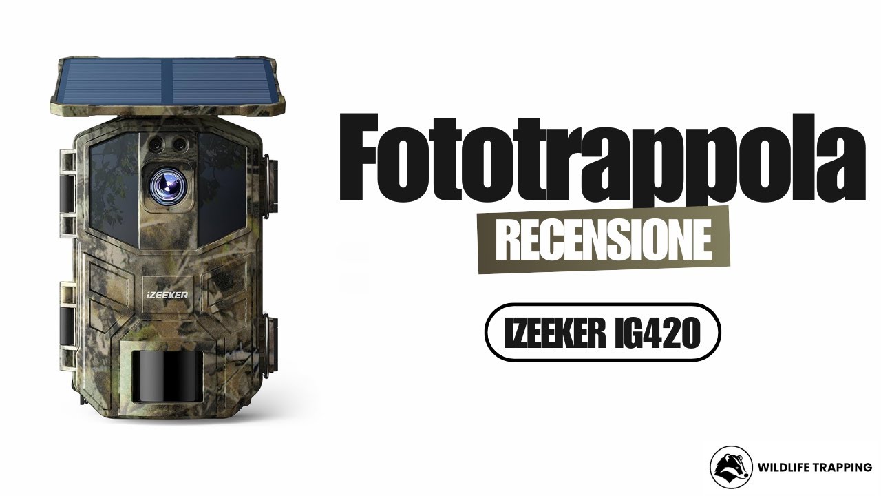 RECENSIONE FOTOTRAPPOLA IZEEKER IG420