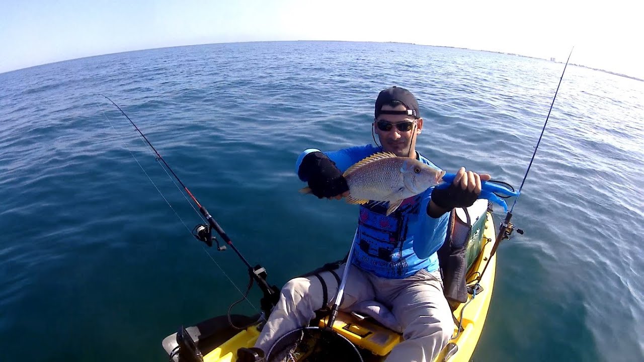 Kayak fishing l Garmin 4 ll Lethrinus Nebulosus zouz madi