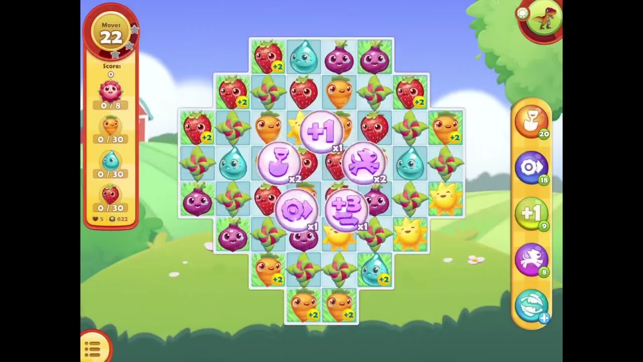 Farm Heroes Saga:  Level 617 to 624
