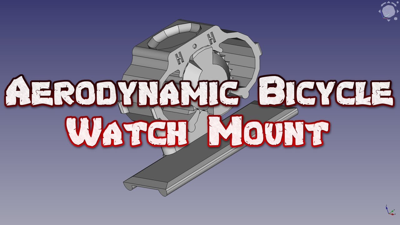Aerodynamic bicycle watch mount