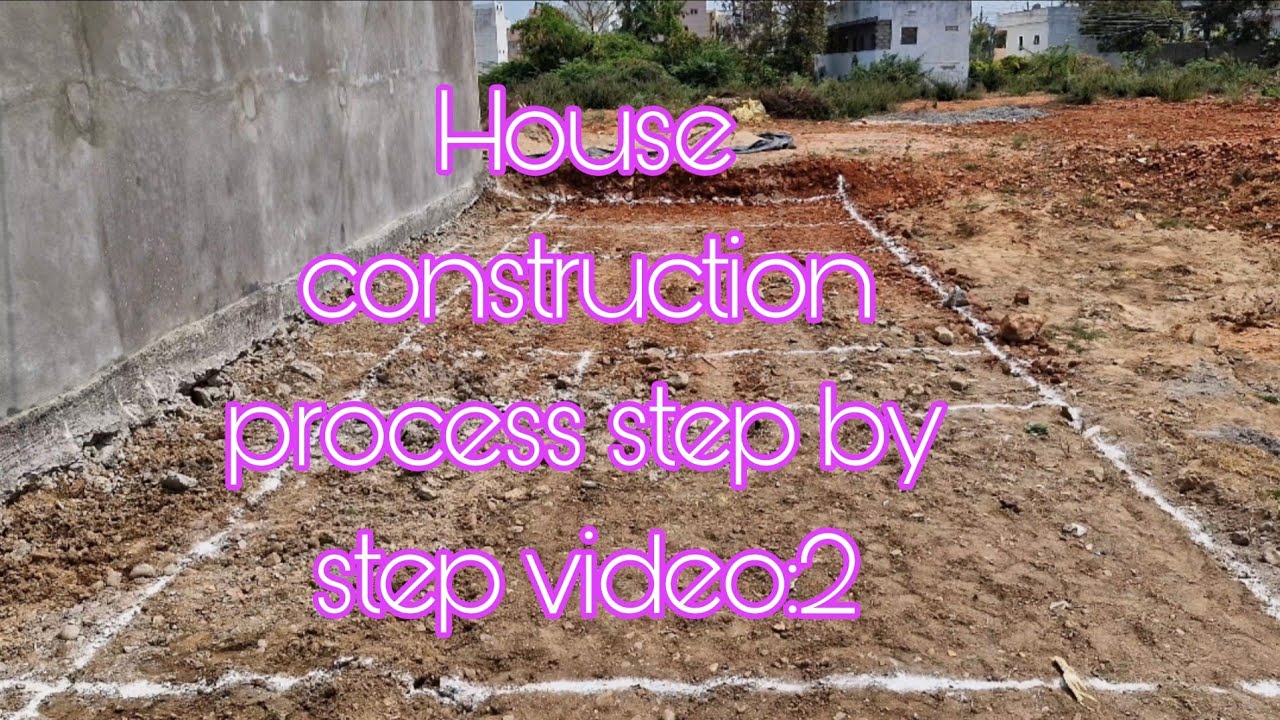 Video:2 House construction process step by step  vinukonda, palnadu district 