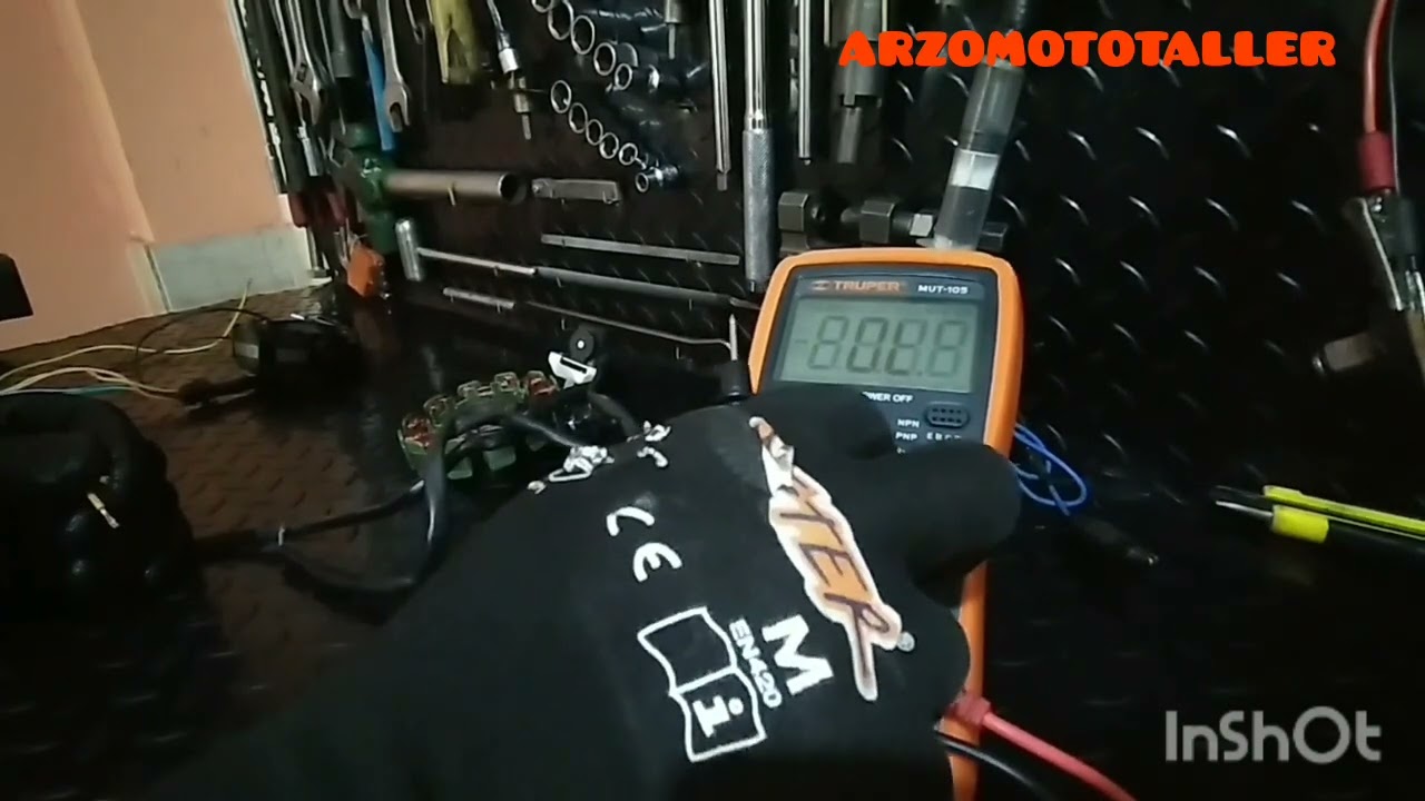 🤔Como medir Bobinas de campo o estator de moto🫡
