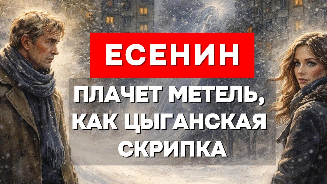 ❤️ Сергей Есенин — 🌨️ «Плачет метель, как цыганская скрипка» | Трогательный романс о любви и памяти