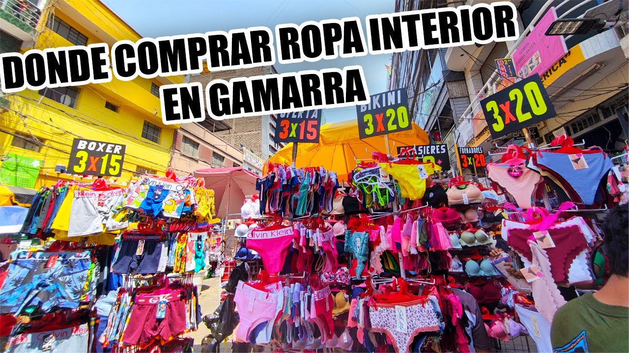 GAMARRA - ROPA INTERIOR POR MAYOR