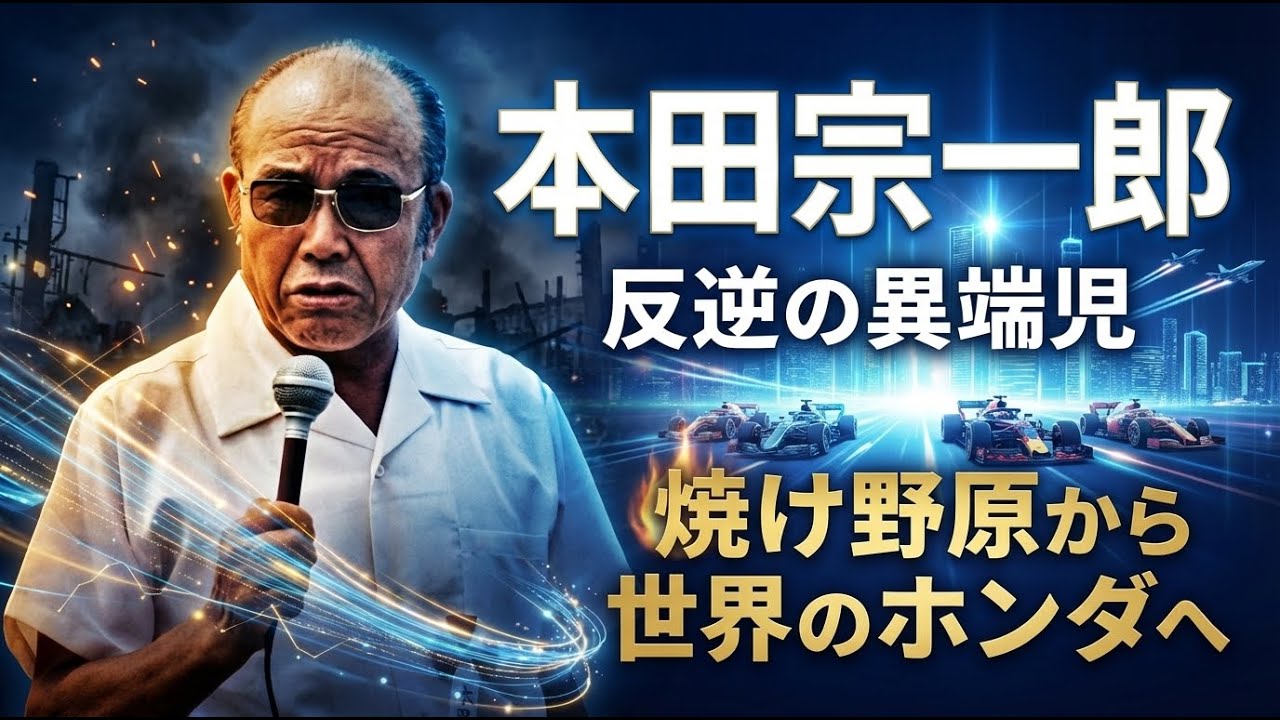 【本田宗一郎】政府に逆らい、常識を破壊し続けた異端者...戦後の焼け野原から始まった日本企業史上最大のホンダ革命