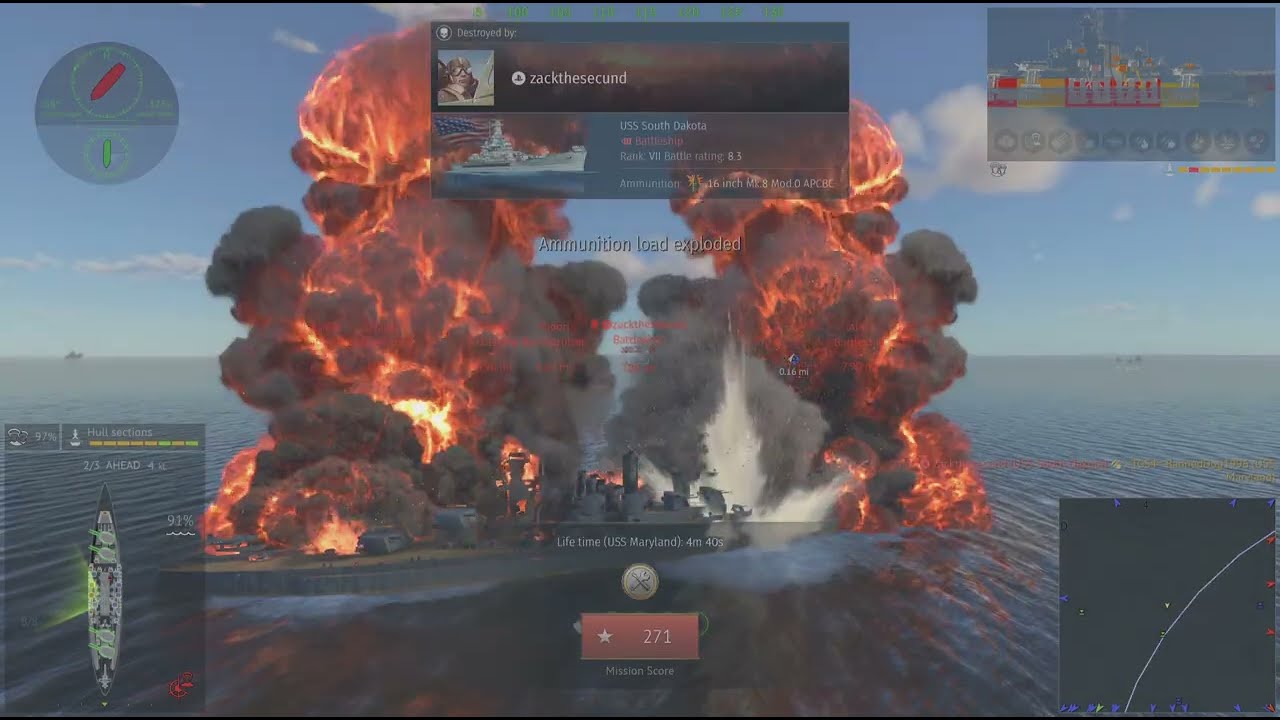 Warthunder Battleship Colorado, Maryland and Yamato 