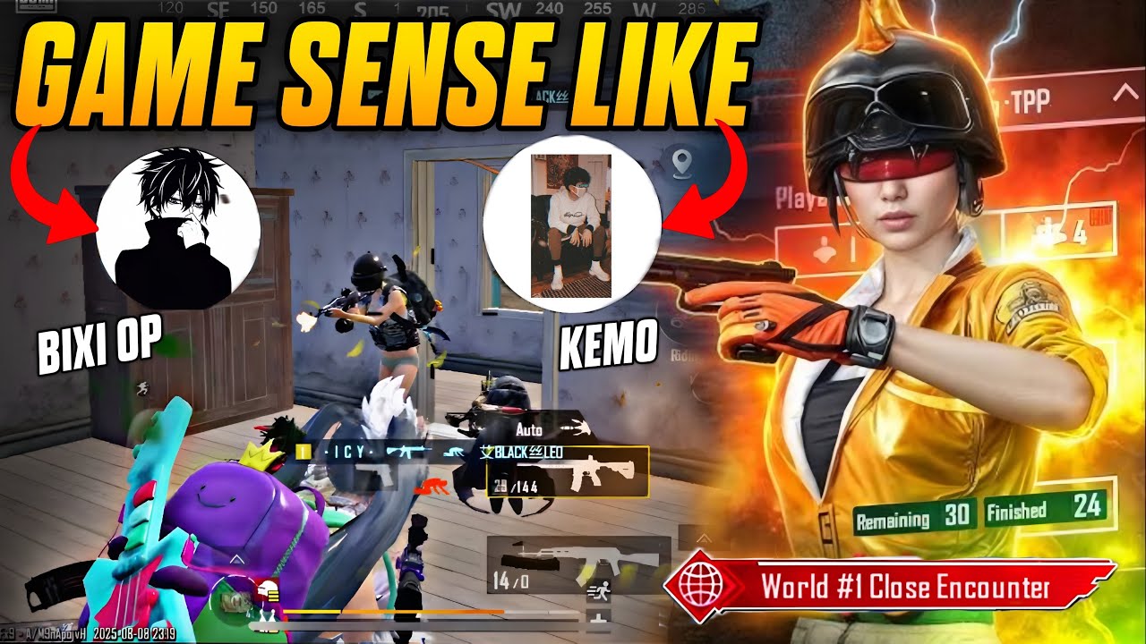 GAME-SENSE Like Bixi , Kemo & Jonathan🥵| Master Gamesense in BGMI | Clutch Like Bixi, Anony & Kemo
