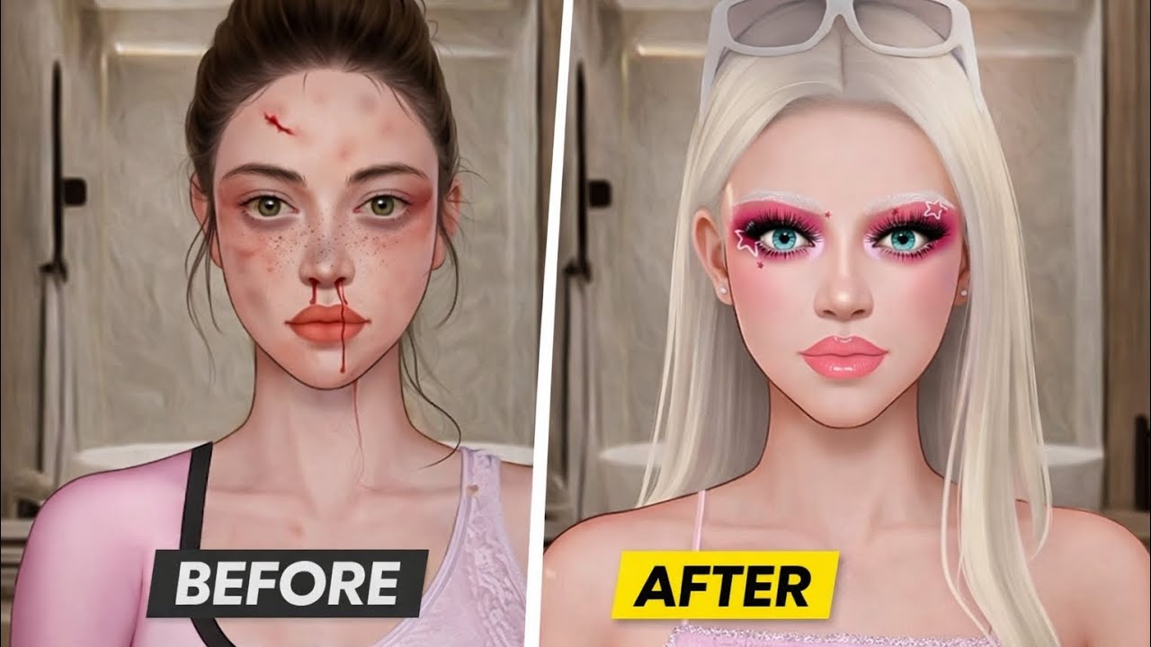 Beauty Care App Gameplay | Day 47 | Skincare & Makeover Start 💄✨