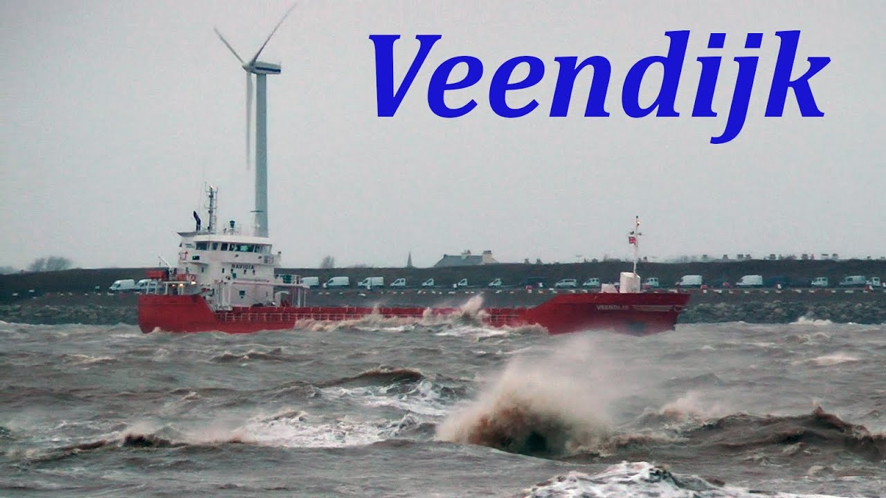 Veendijk Cargo Ship Inbound On The Mersey