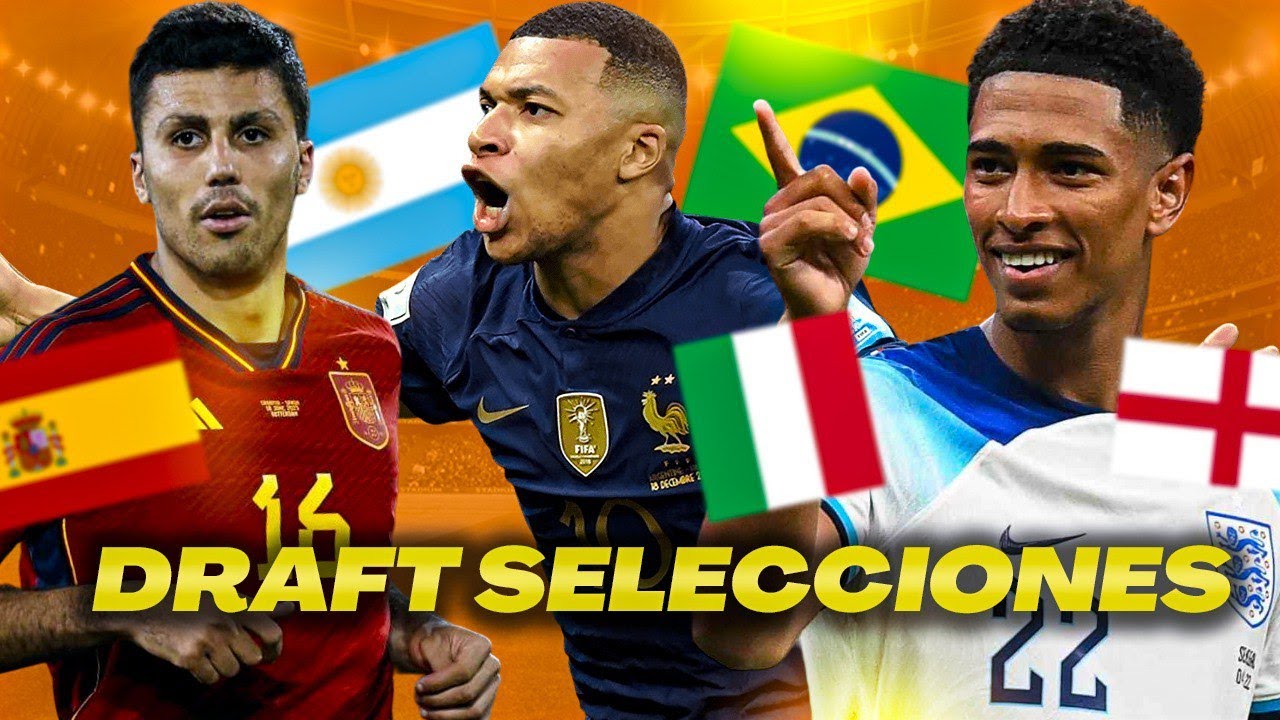 HACEMOS el DRAFT de LAS SELECCIONES **un JUGADOR por PAÍS**