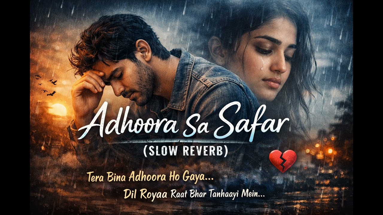 Adhura ka Safar slow reverb song 😭#emotional sad song 😭