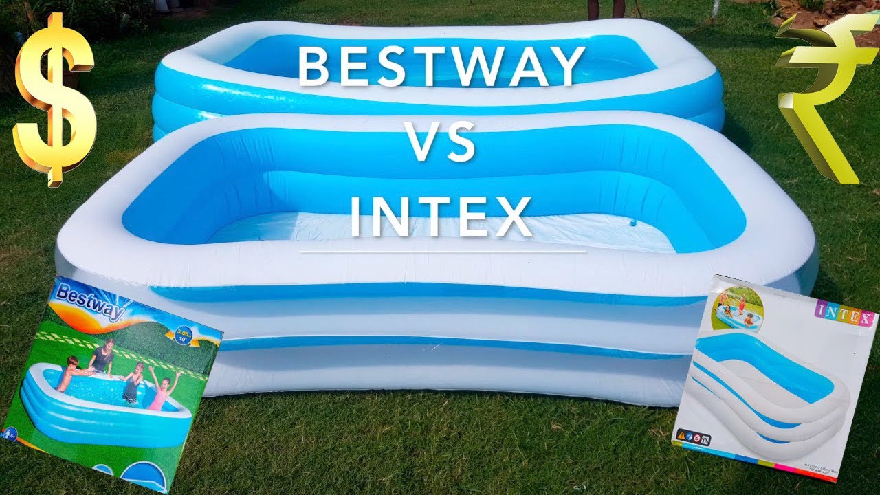Swimming Pool Setup- INTEX Vs Bestway Review in India for Kids & Adults 2020#bestway #swimmingpool