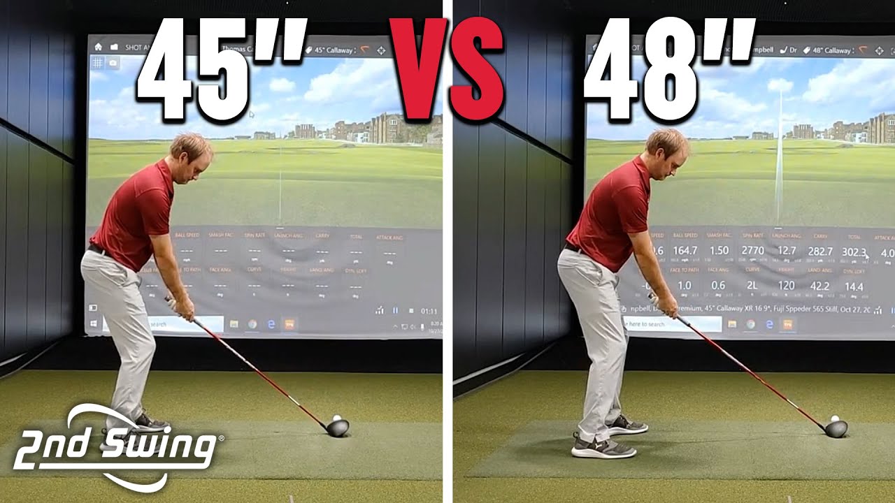 48 Inch Driver vs. 45 Inch Driver Test | Does A Longer Golf Shaft Add Distance?