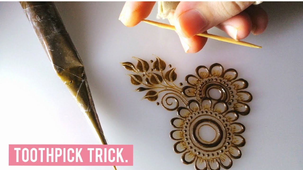 How I made this bunch/Leaves using TOOTHPICK!!