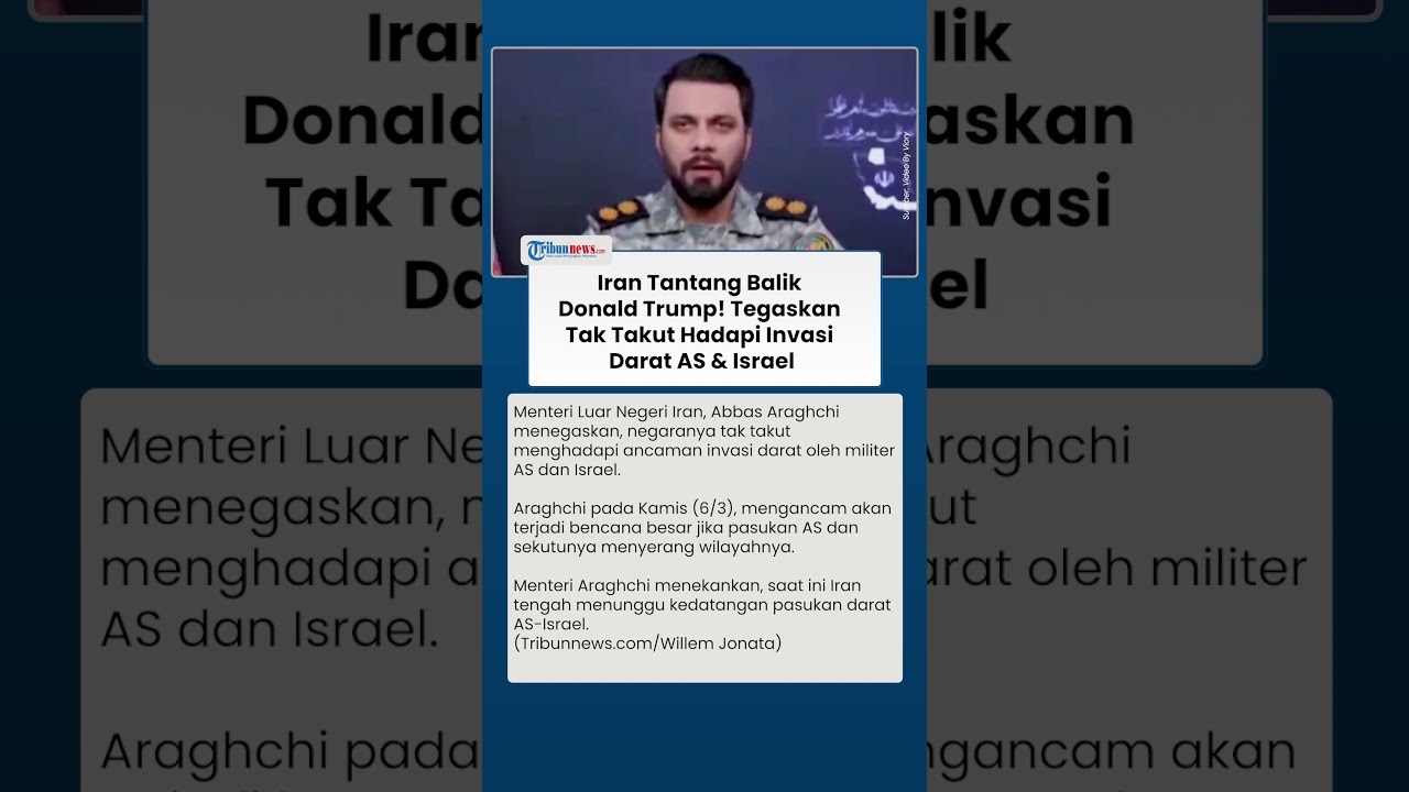 Digertak Trump! Iran Tegaskan Siap Hadapi Invasi Darat AS-Israel, Ancam Bakal Terjadi Bencana Besar