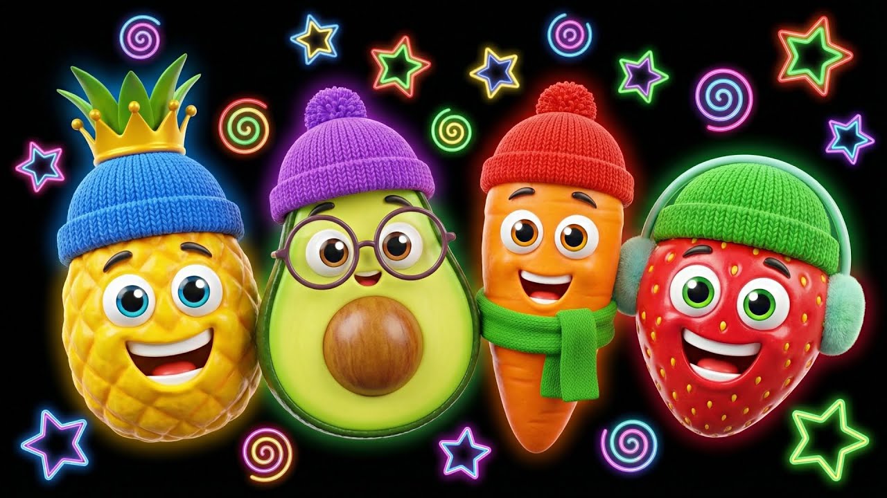 Baby Sensory Video Smoothie Mix 🍉 Fruit Dancing Video for Toddlers