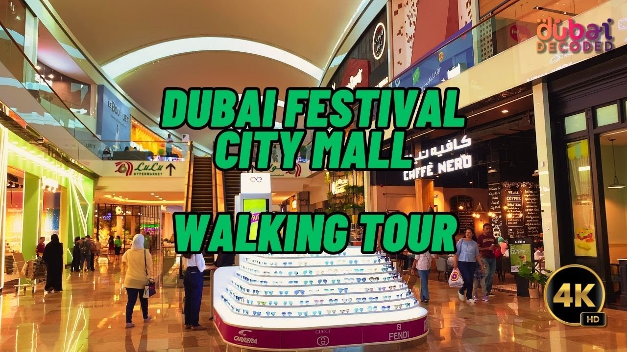 Dubai Festival City Mall 4K Walking Tour (Discover Dubai's Shopping Gem)